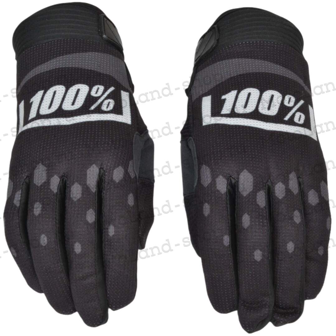Перчатки мото 100% №6 black/gray (M) мотокросс