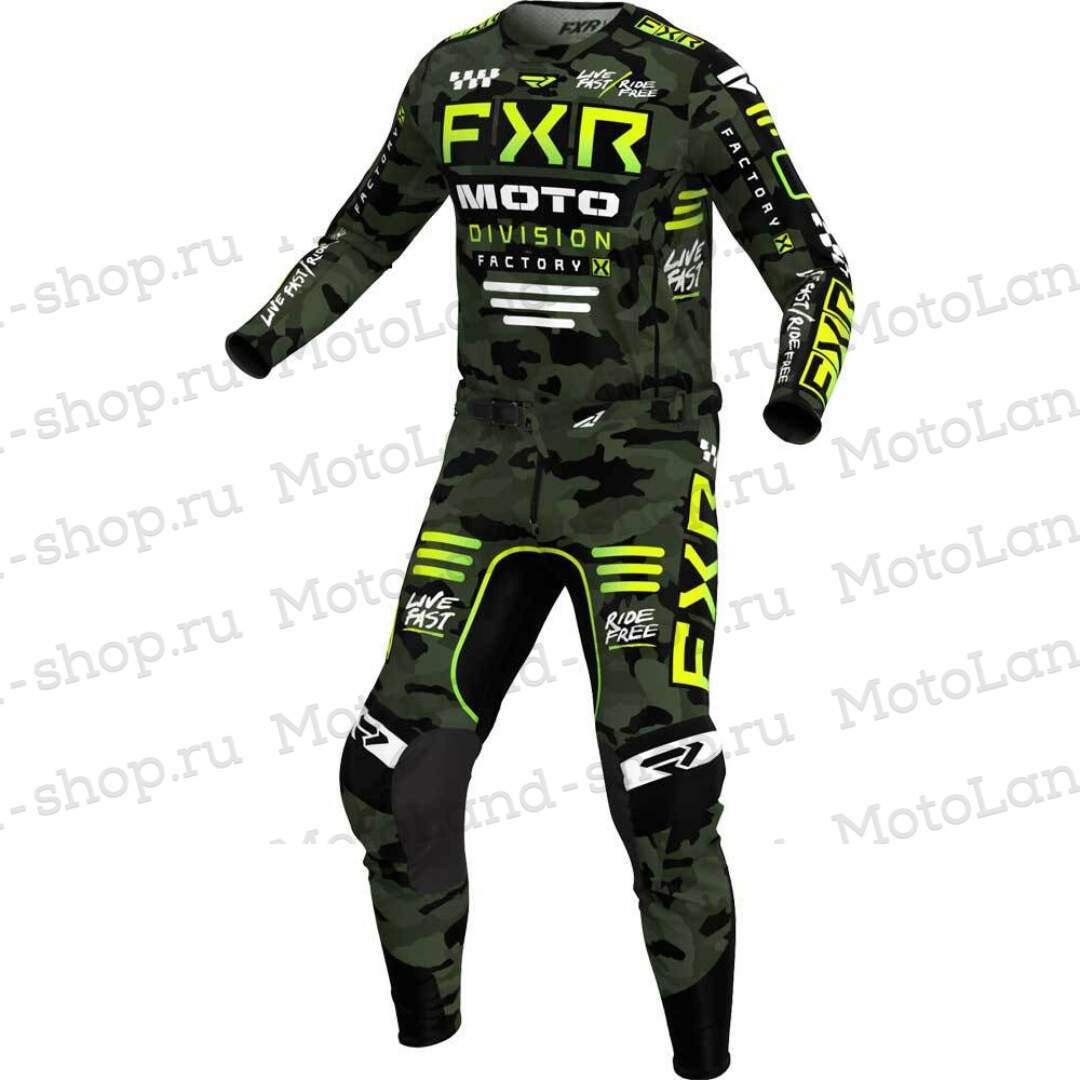 Штаны для мотокросса FXR №2 (XL) black/yellow