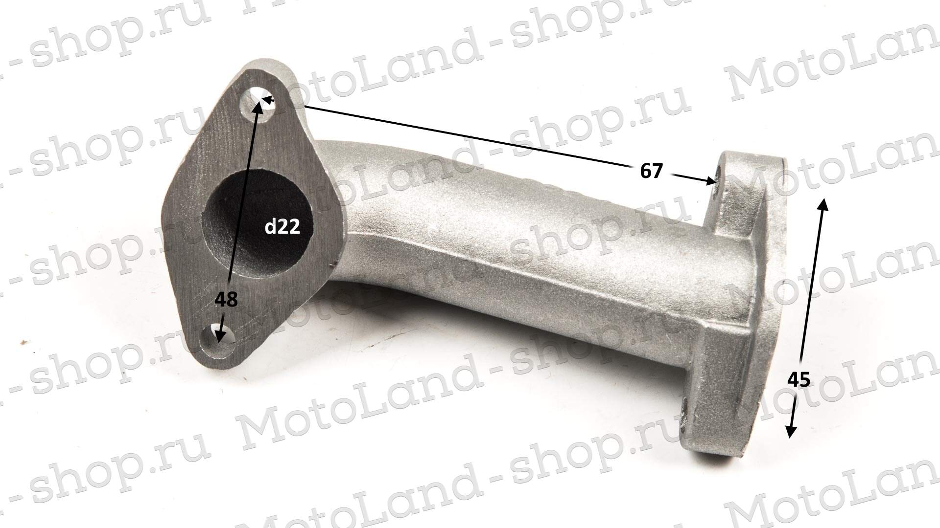 Патрубок впускной 152FMI 125см3 (короткий)