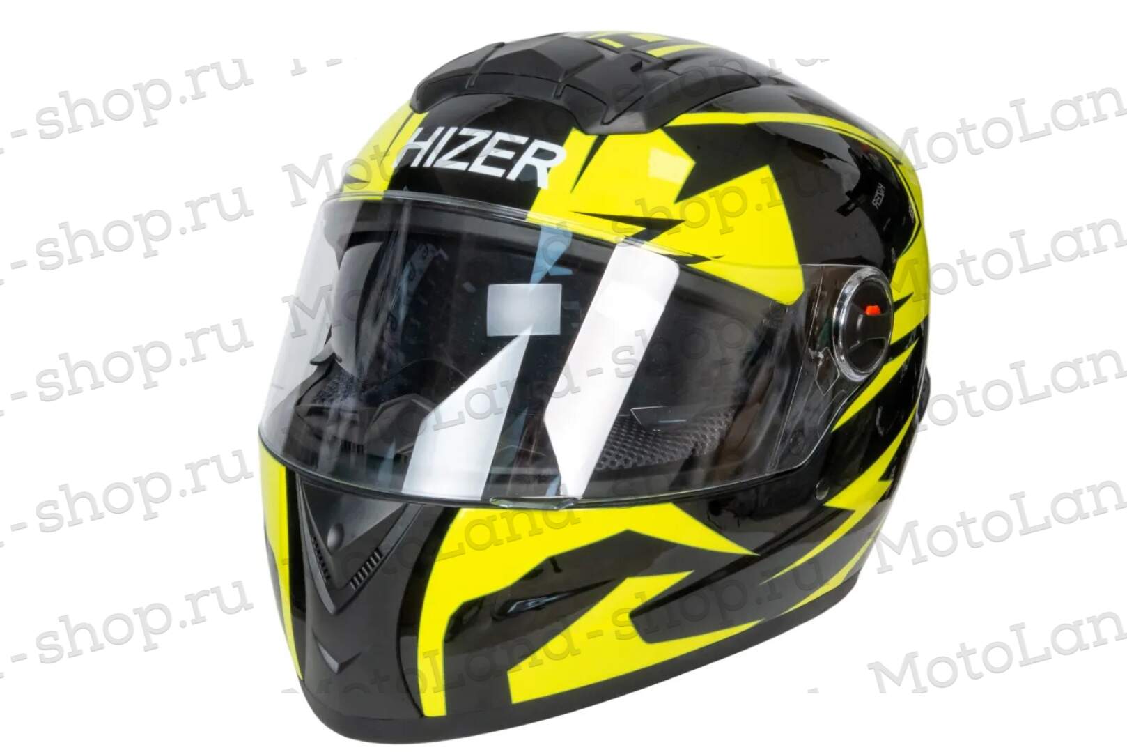 Шлем мото интеграл HIZER B561 №1 (XL)  black/yellow Шлем мото интеграл HIZER B561 №1 (XL)  black/yellow