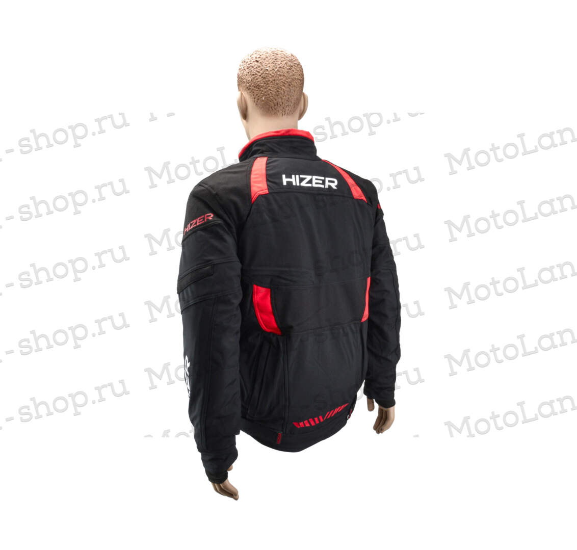Куртка для снегохода HIZER №1 black-red (текстиль) (L) Куртка для снегохода HIZER №1 black-red (текстиль) (L)