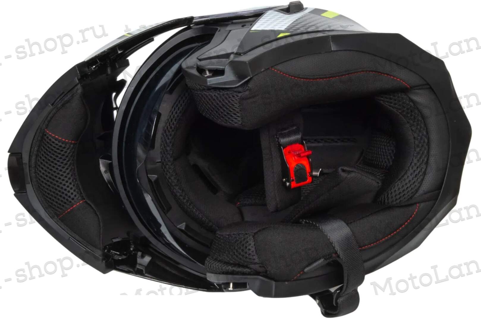 Шлем мото интеграл HIZER B5162 №3 (M)  black/lemon Шлем мото интеграл HIZER B5162 №3 (M)  black/lemon