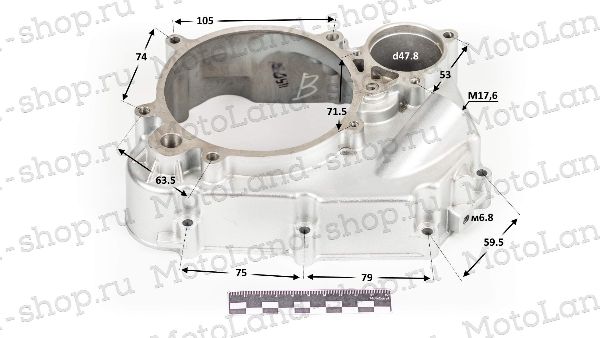 Крышка картера правая W150 155см3 ZS