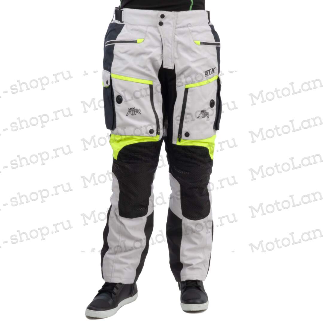 Штаны мотоциклетные (текстиль) GTX EJ-3002 BLACK/LIGHT GREY/NAVY (M)