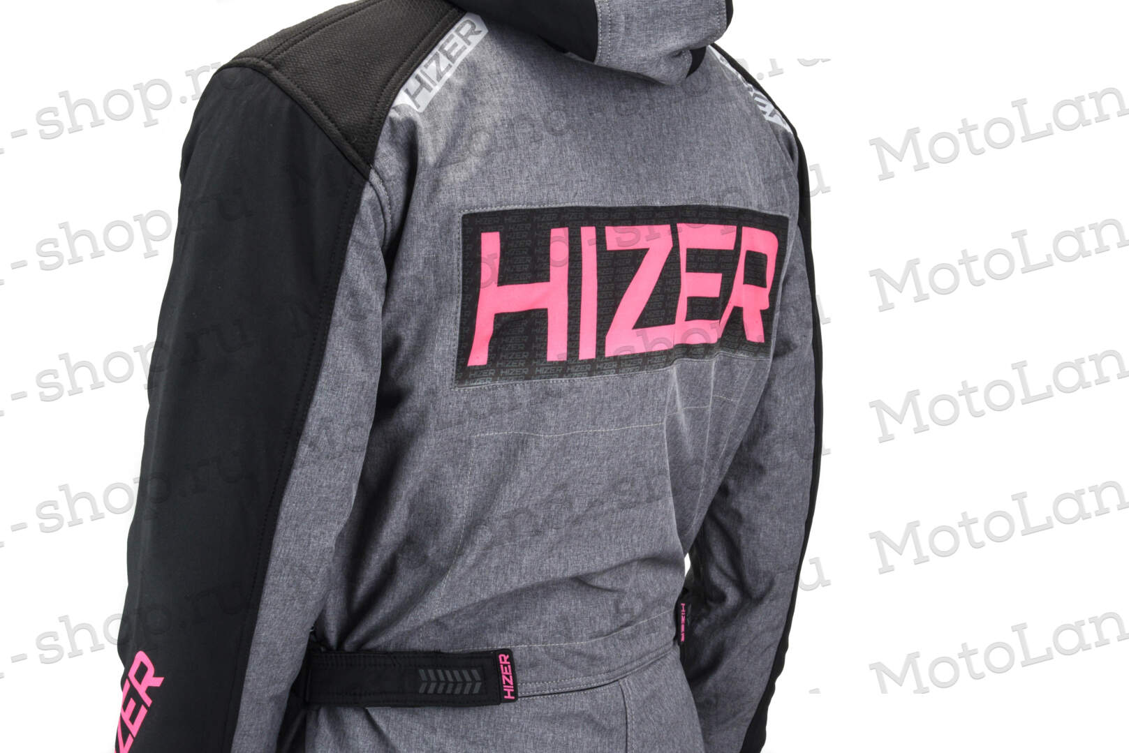 Комбинезон для снегохода (женский) HIZER №4 black-gray (текстиль) (M)