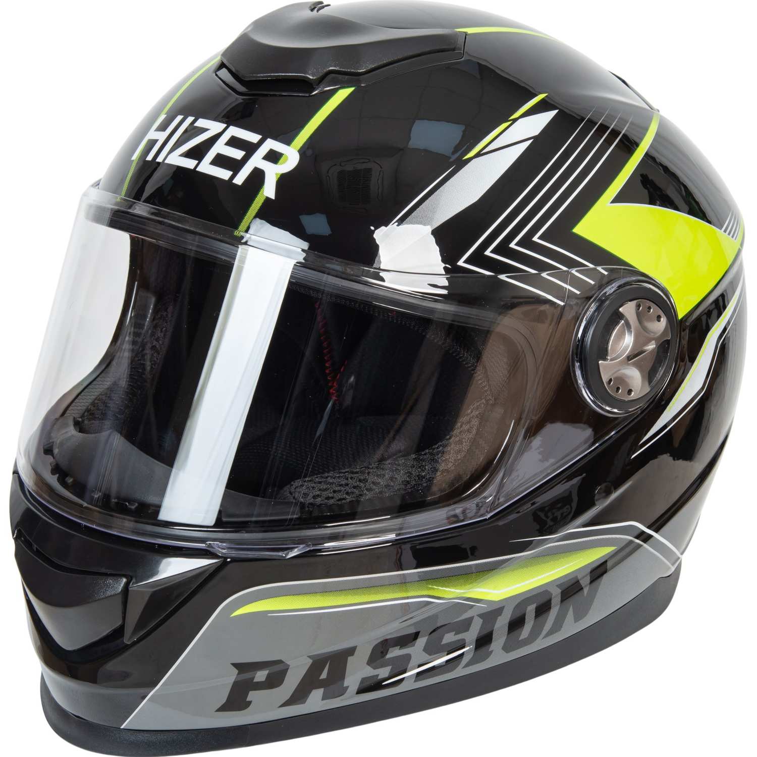 Шлем мото интеграл HIZER B565 №3 (XL)  black/yellow