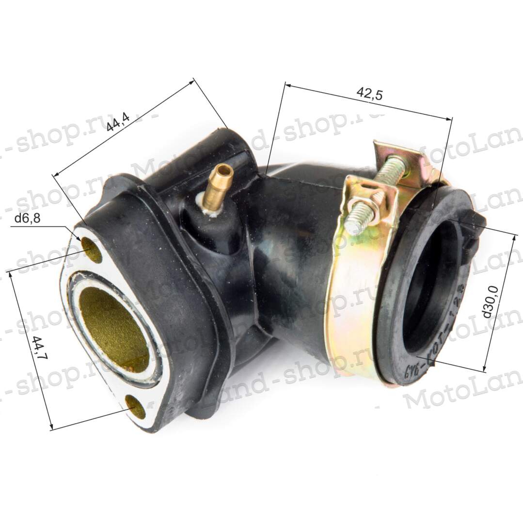 Патрубок карбюратора 163QMK с балансиром 	