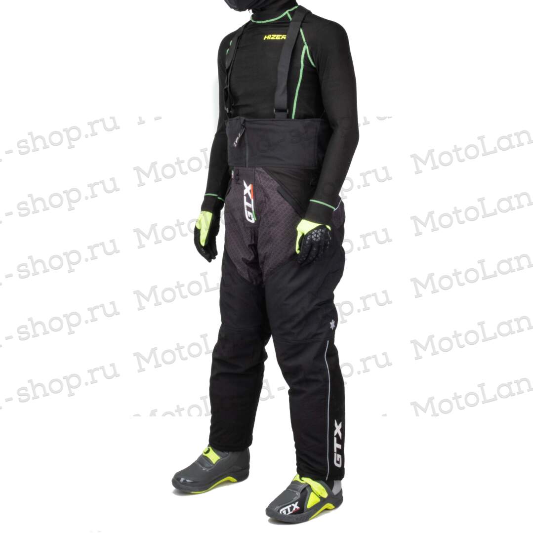 Штаны для снегохода GTX №1 black (текстиль) (XL)