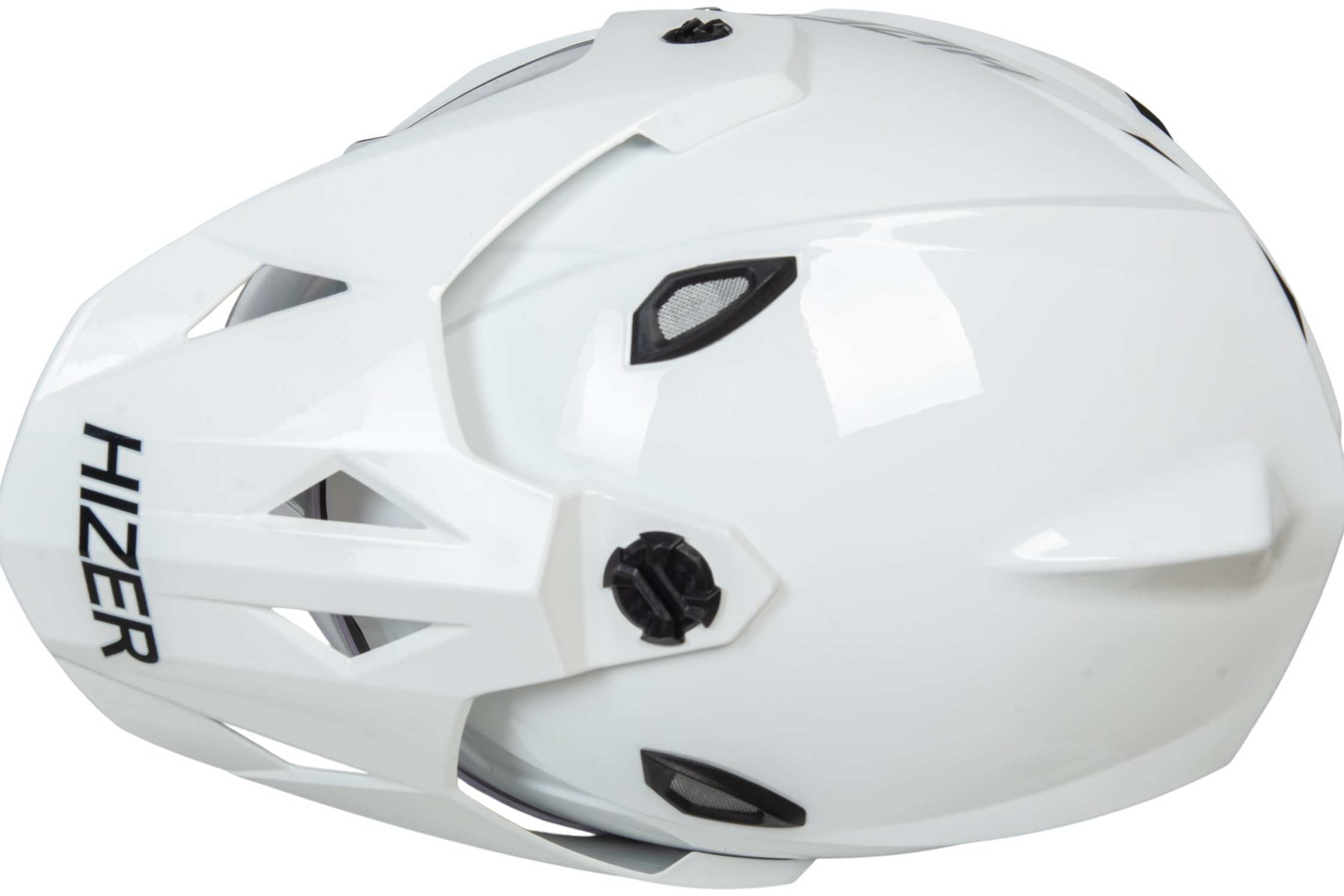Шлем мото мотард HIZER J6802 №2 (M) white (2 визора)