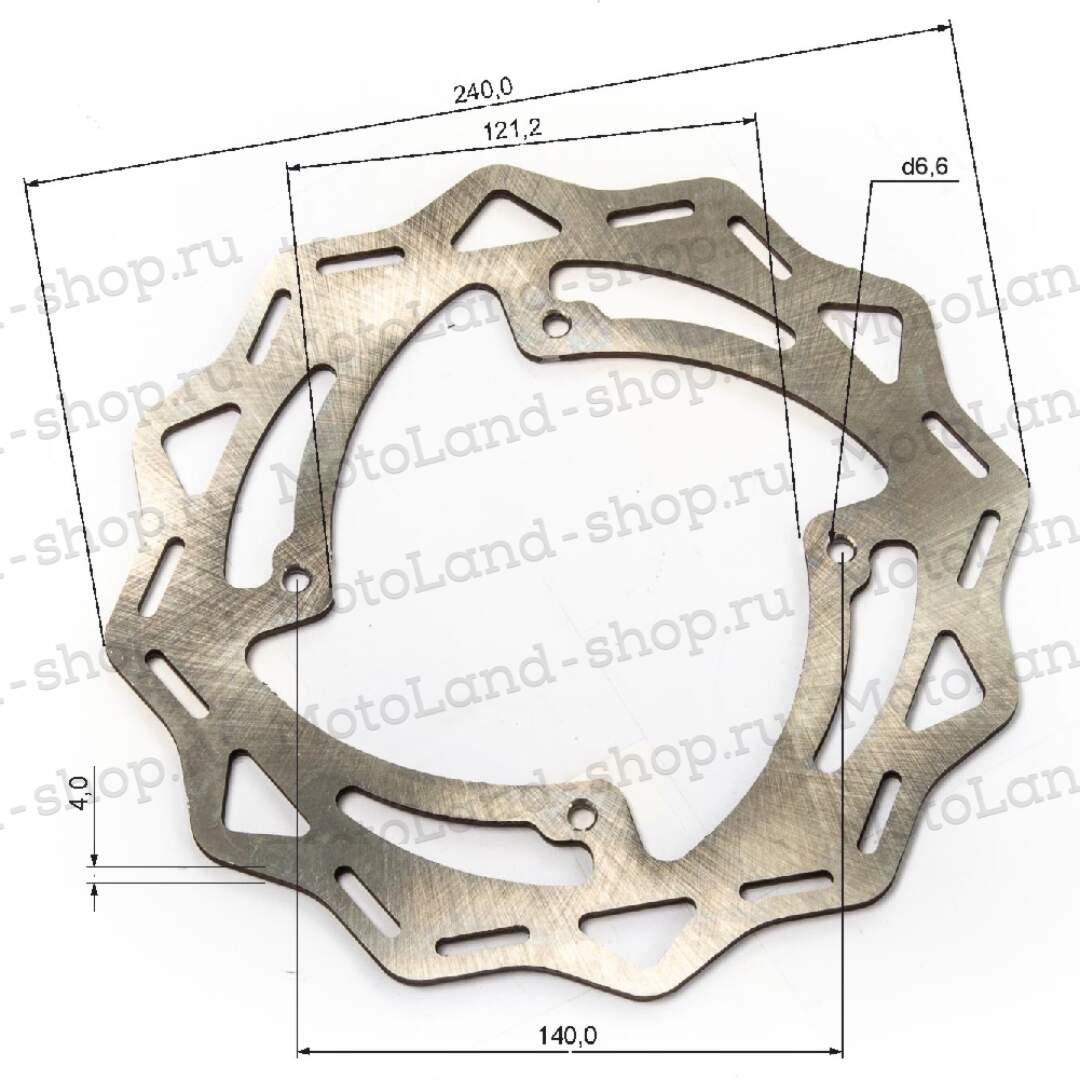 Диск тормозной задний ТТ250  240мм