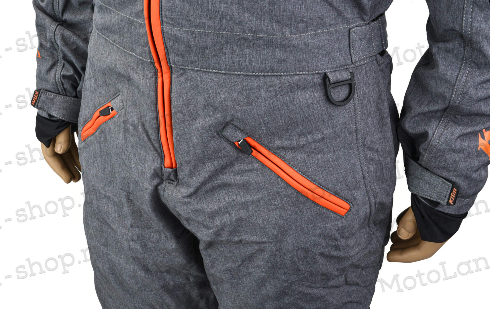Комбинезон для снегохода KLIM RIPSA ONE-PIECE №2 gray-orange (текстиль) (XXL)