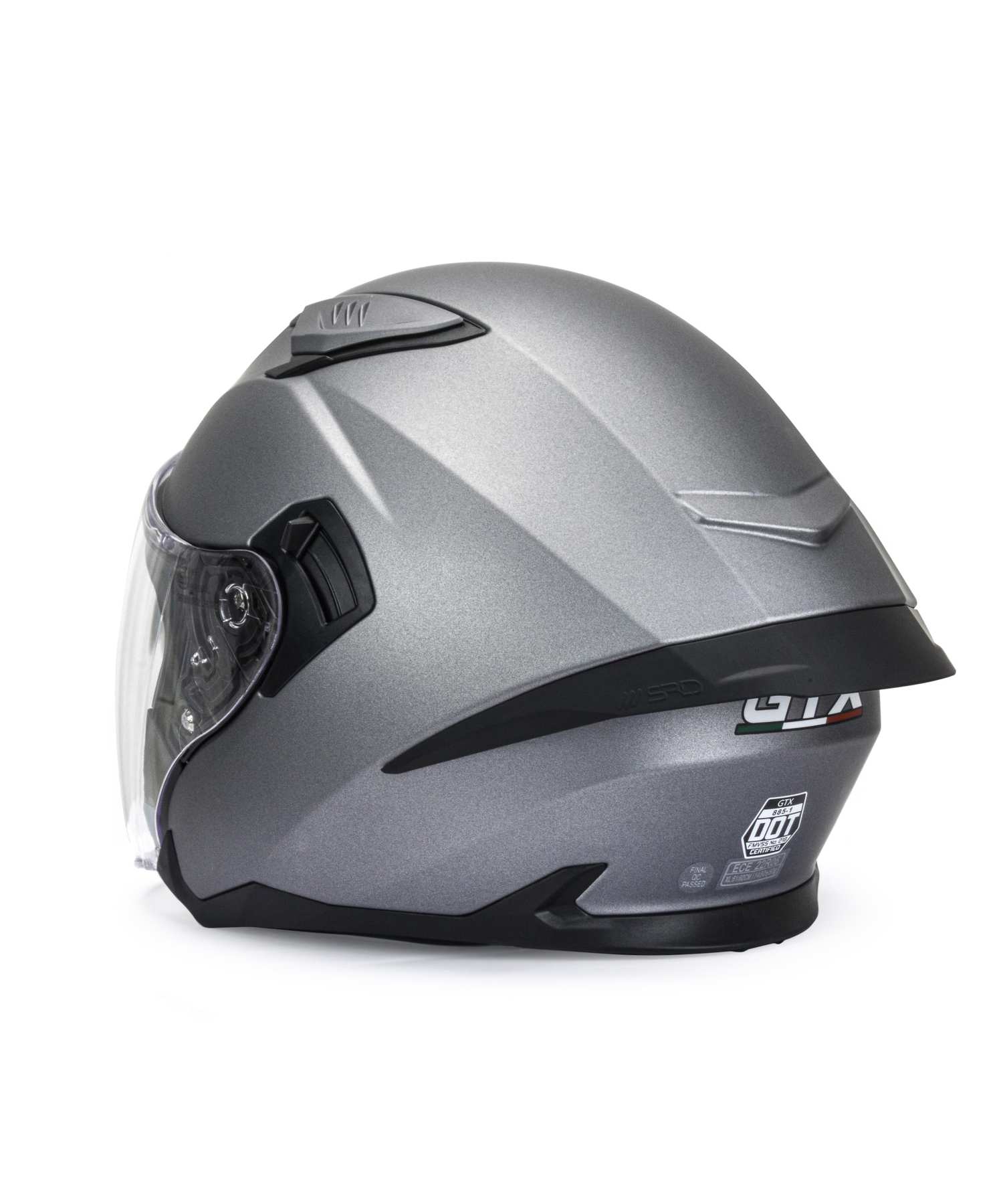Шлем мото открытый GTX 885-1 №1 (L) GREY