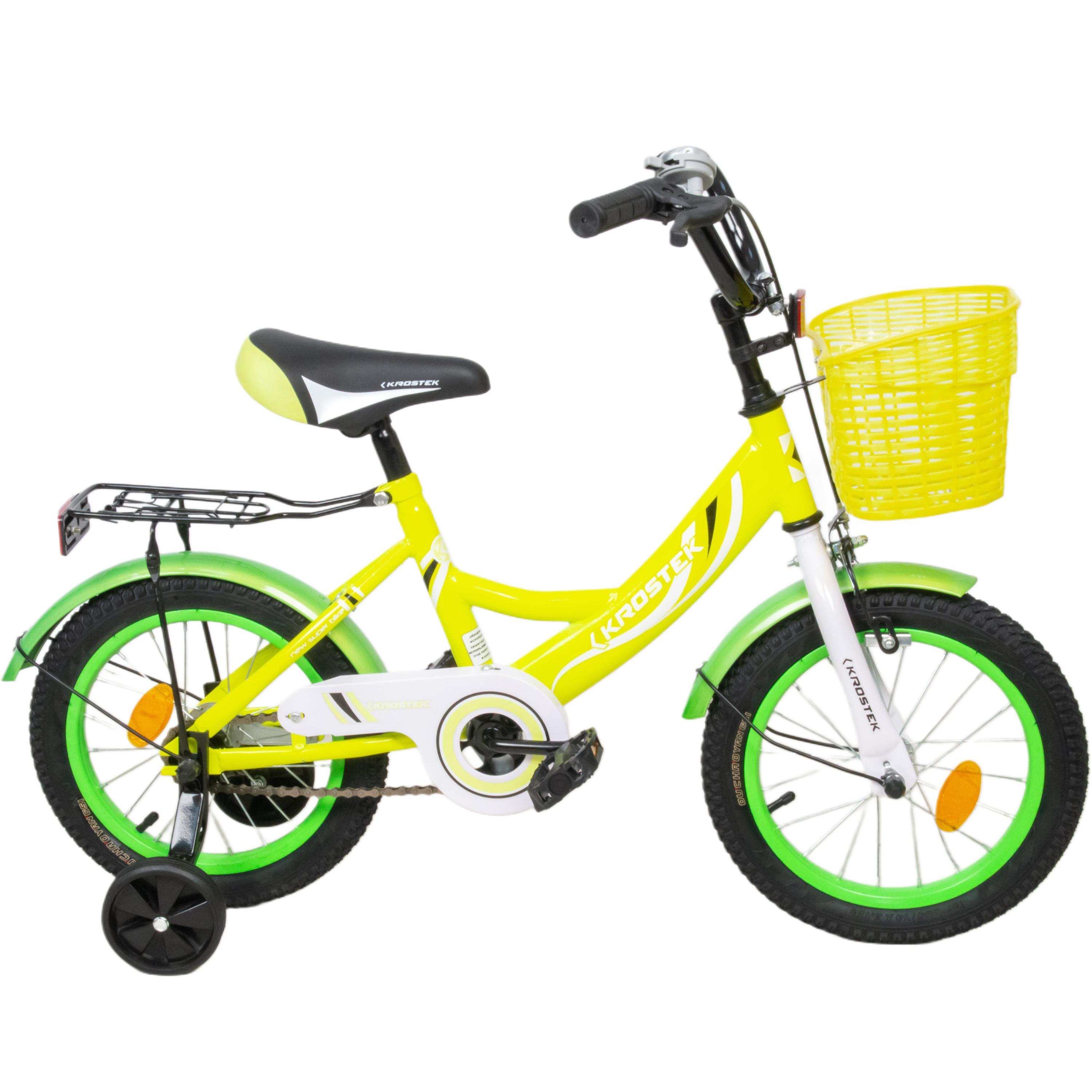 Велосипед 14" KROSTEK WAKE (желтый)