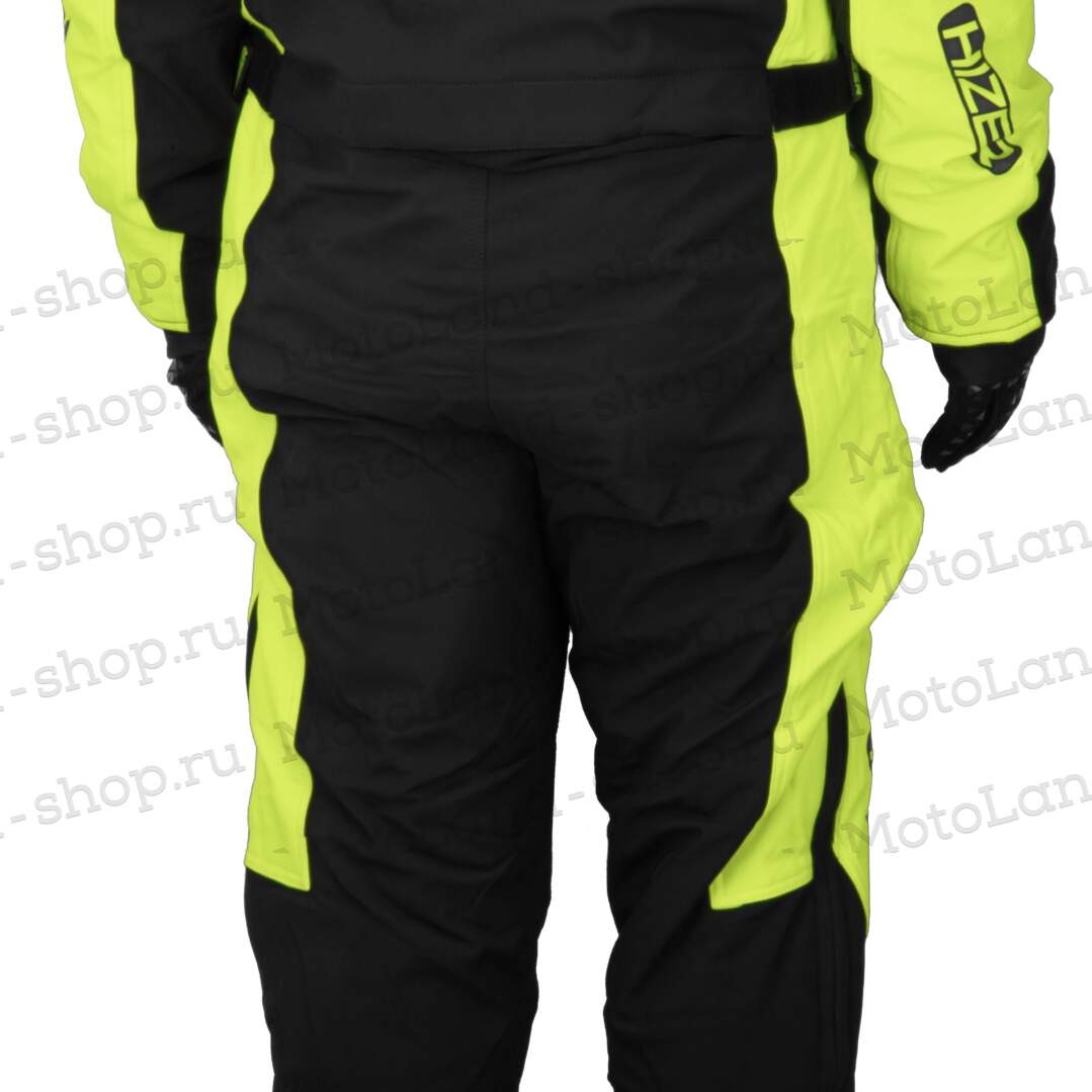 Комбинезон для снегохода HIZER №1 black-yellow (текстиль) (XXL)