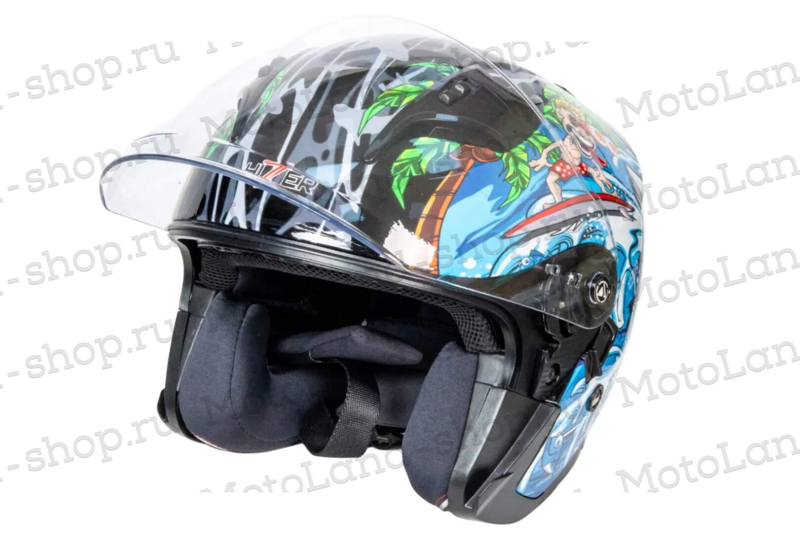 Шлем мото открытый HIZER 237 №1 (S)