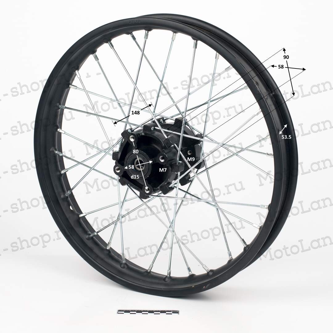 Обод задний 18" KAYO T2 кросс (с 2014 года) (2,15-R18 d=15) (4х90х58/4х80х58, звезда/диск) Обод задний 18" KAYO T2 кросс (с 2014 года) (2,15-R18 d=15) (4х90х58/4х80х58, звезда/диск)