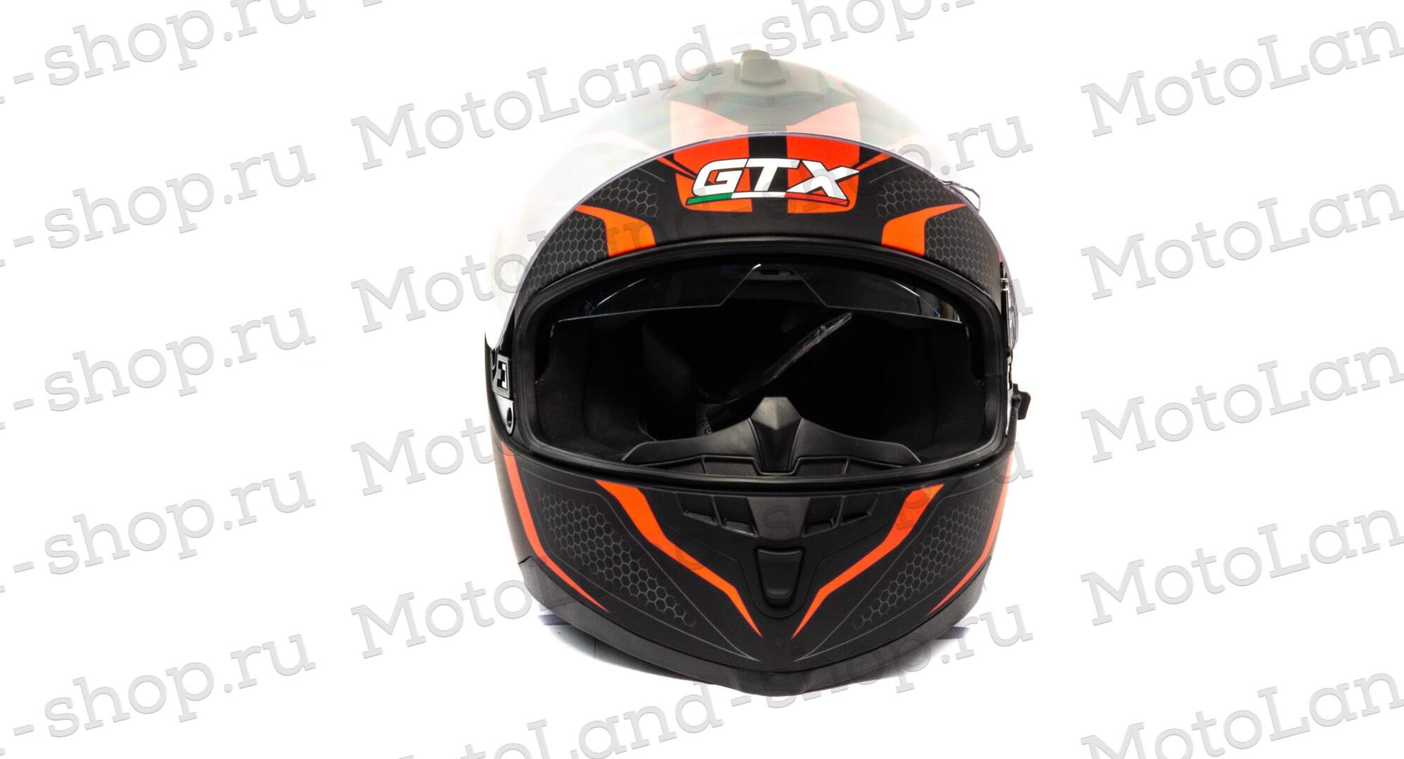 Шлем мото интеграл GTX 5672 №4 (XL) BLACK/RED GREY