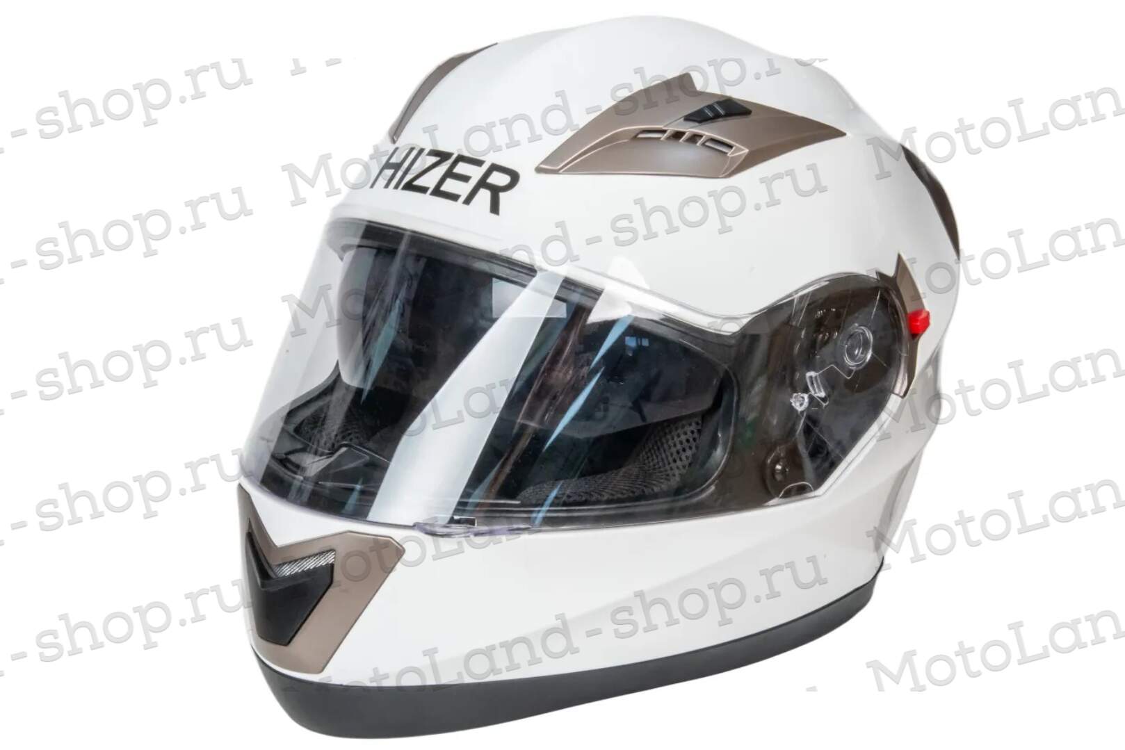 Шлем мото интеграл HIZER 529 №2 (S)  white (2 визора)