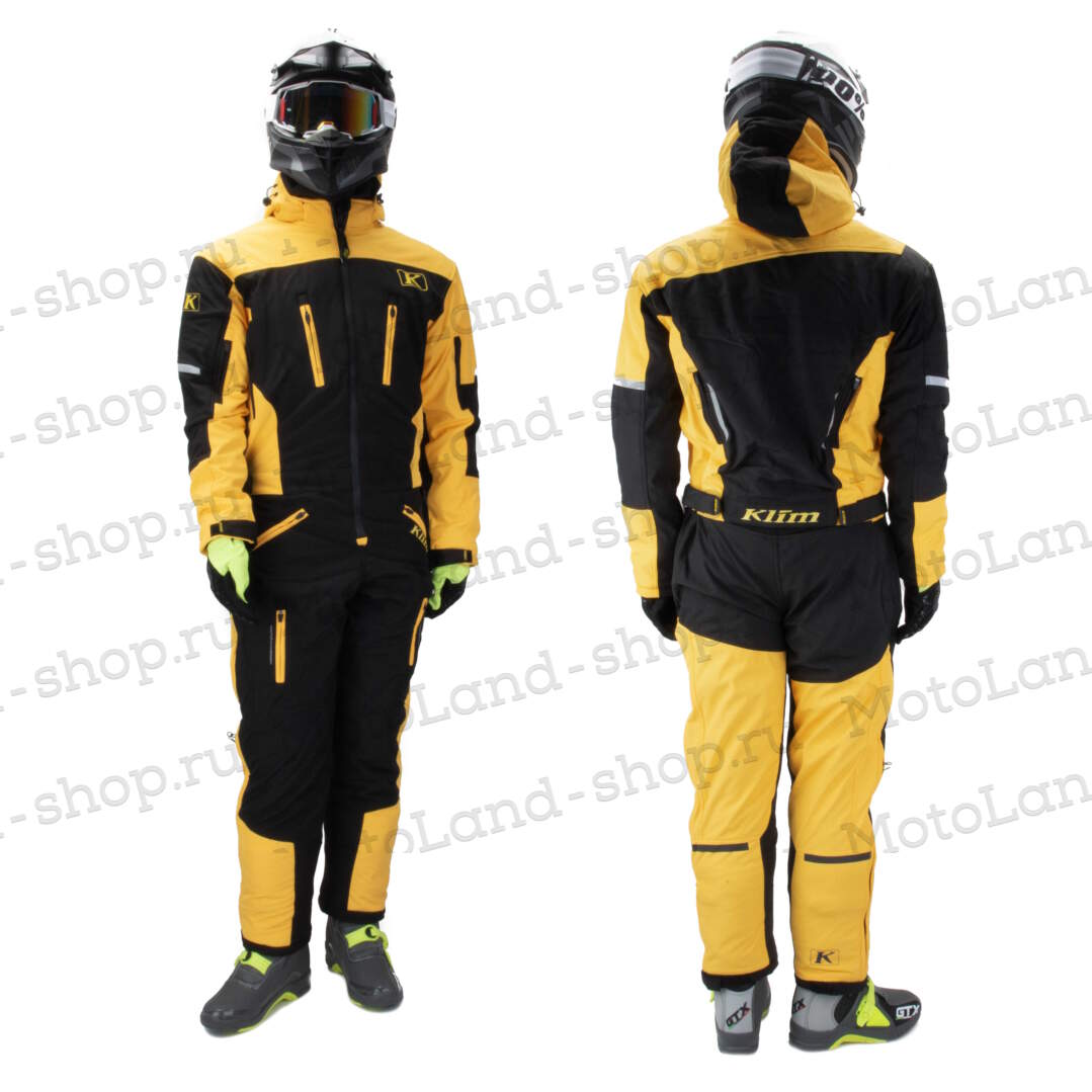 Комбинезон для снегохода KLIM №3 yellow (текстиль) (M)