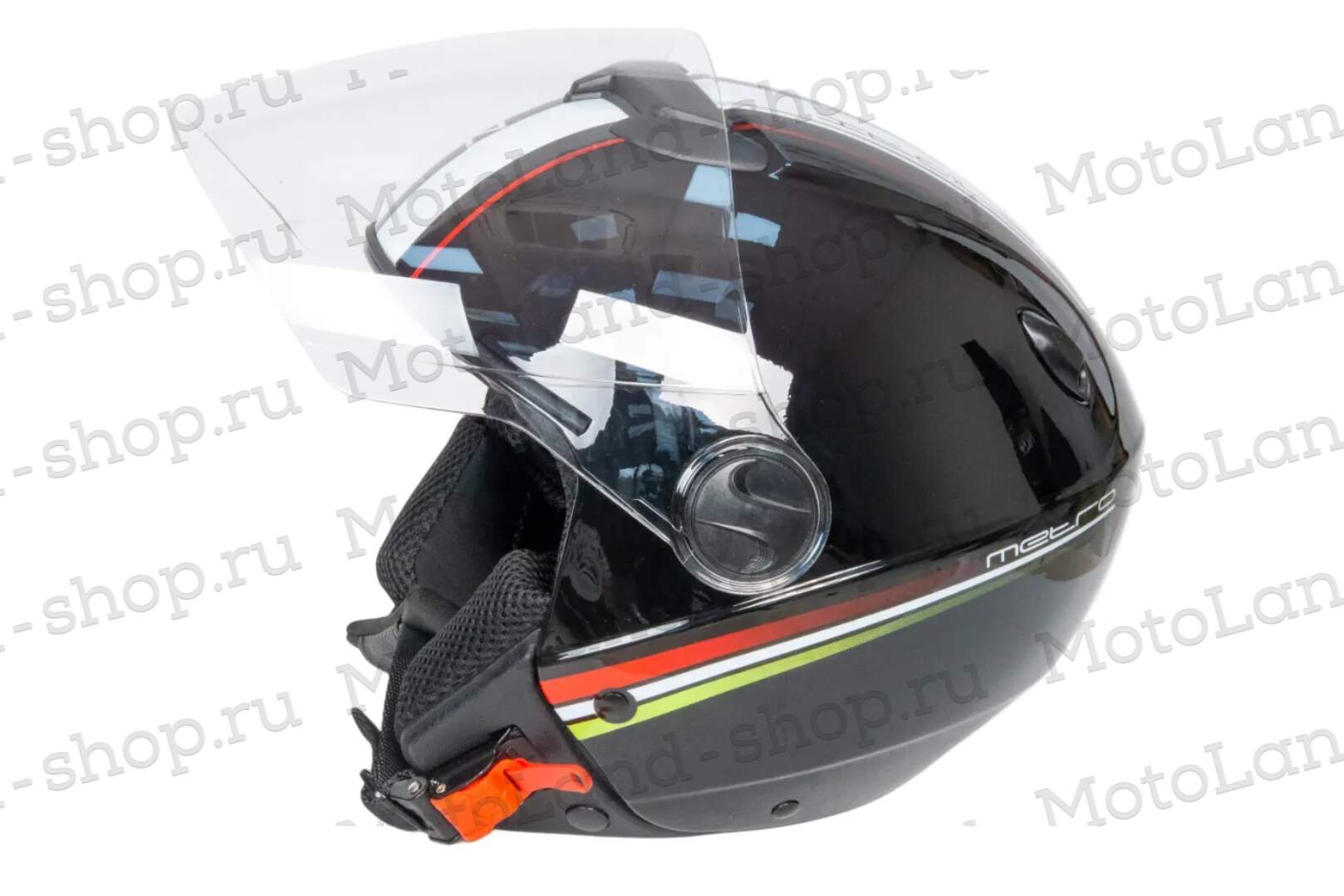 Шлем мото открытый HIZER 217 №2 (M)  black