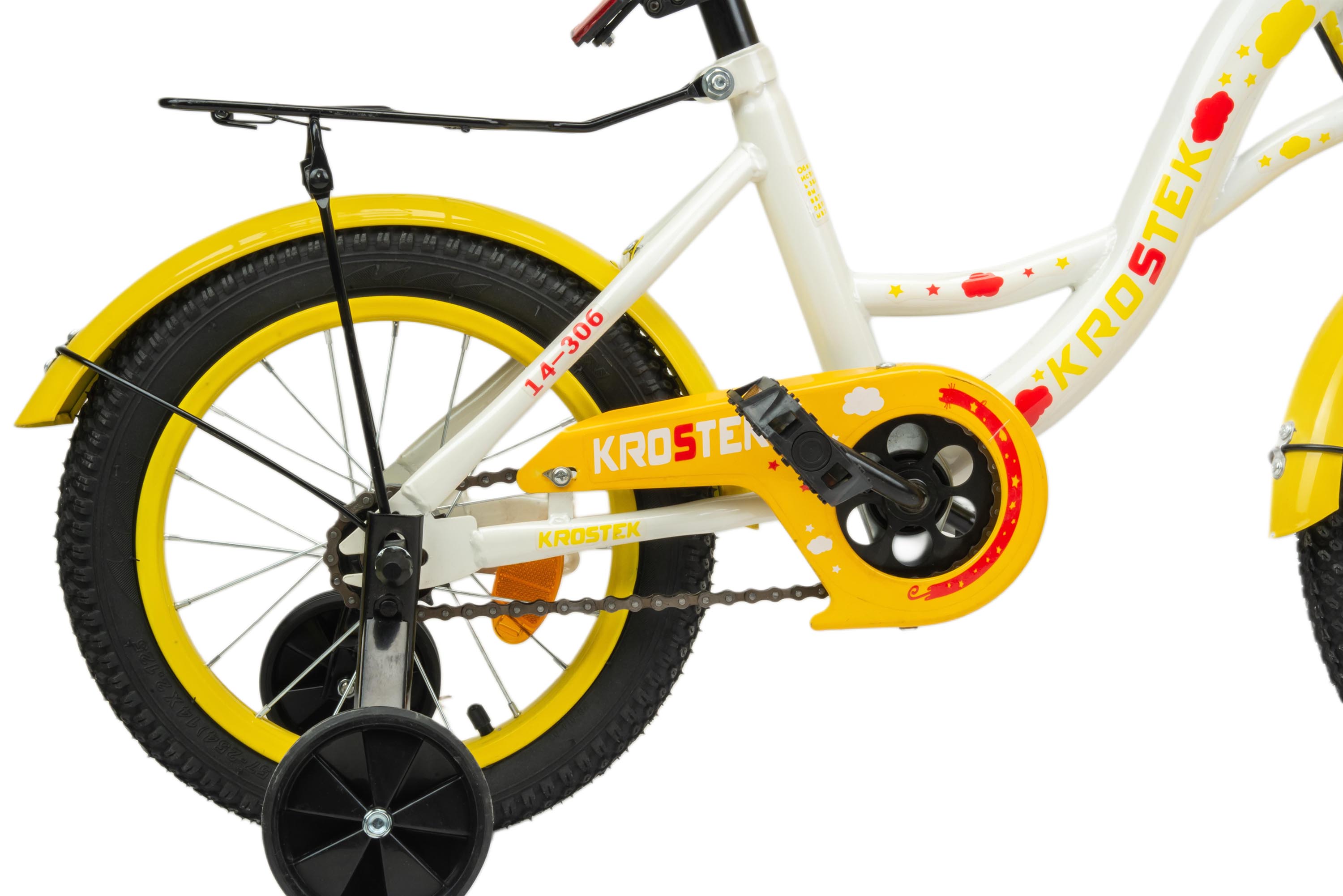 Велосипед 14" KROSTEK PLAY (рама 10") (желтый)