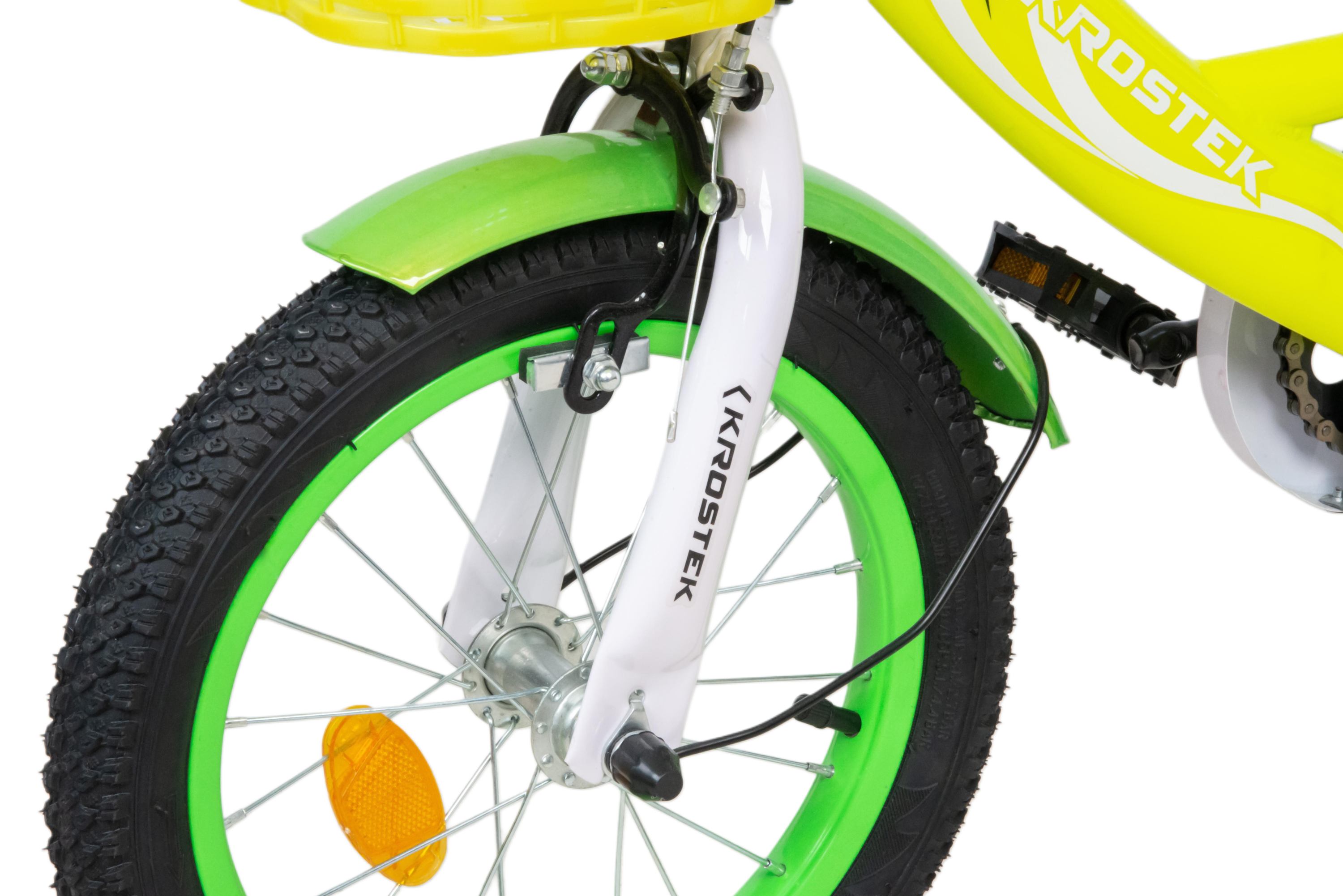 Велосипед 14" KROSTEK WAKE (желтый)