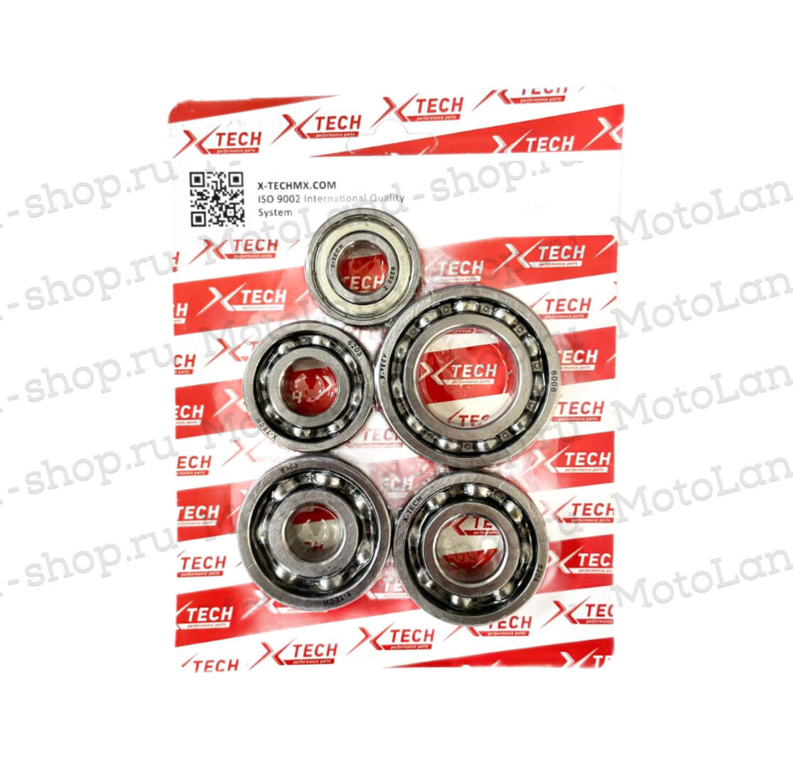 Набор подшипников двигателя 167FML (CG200-B) X-TECH