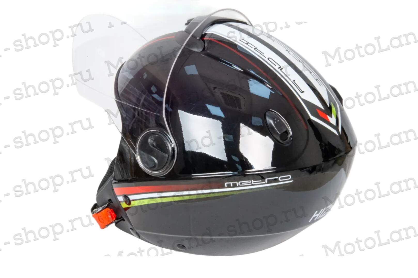 Шлем мото открытый HIZER 217 №2 (M)  black