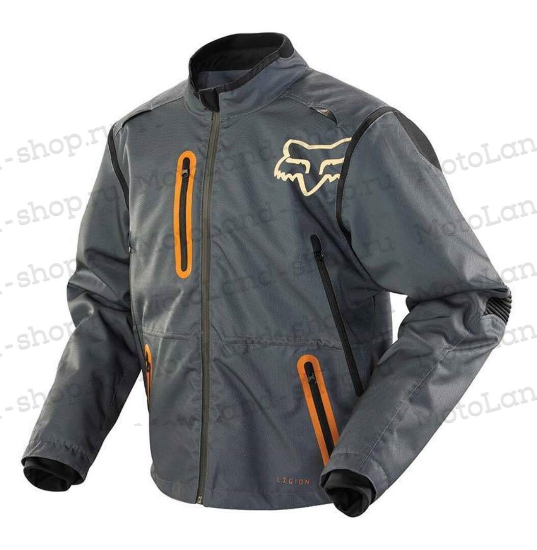 Куртка мото FOX №4 black (текстиль) (XXL)
