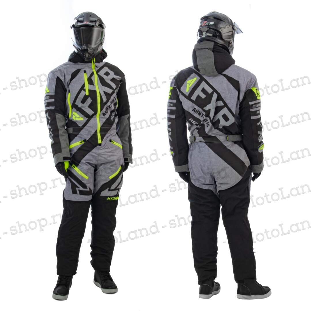 Комбинезон для снегохода FXR CX №3 gray-green (текстиль) (S)