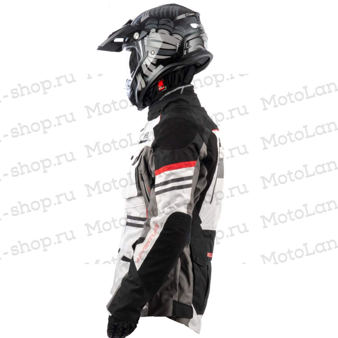 Куртка мотоциклетная (текстиль) GTX EJ-2404 LIGHT GREY (XL) Куртка мотоциклетная (текстиль) GTX EJ-2404 LIGHT GREY (XL)