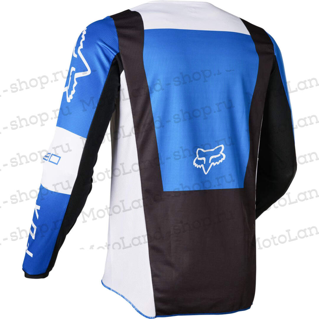 Джерси/футболка для мотокросса (детская) FOX №3 / Blue/White (рост 140-145 см)