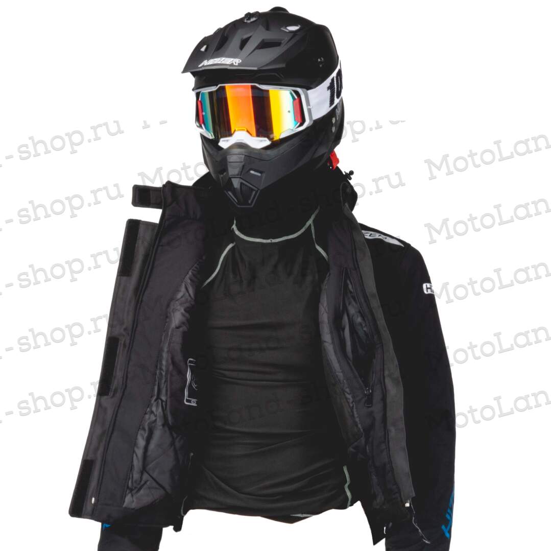 Куртка для снегохода (женская) HIZER №3 black (текстиль) (XL)