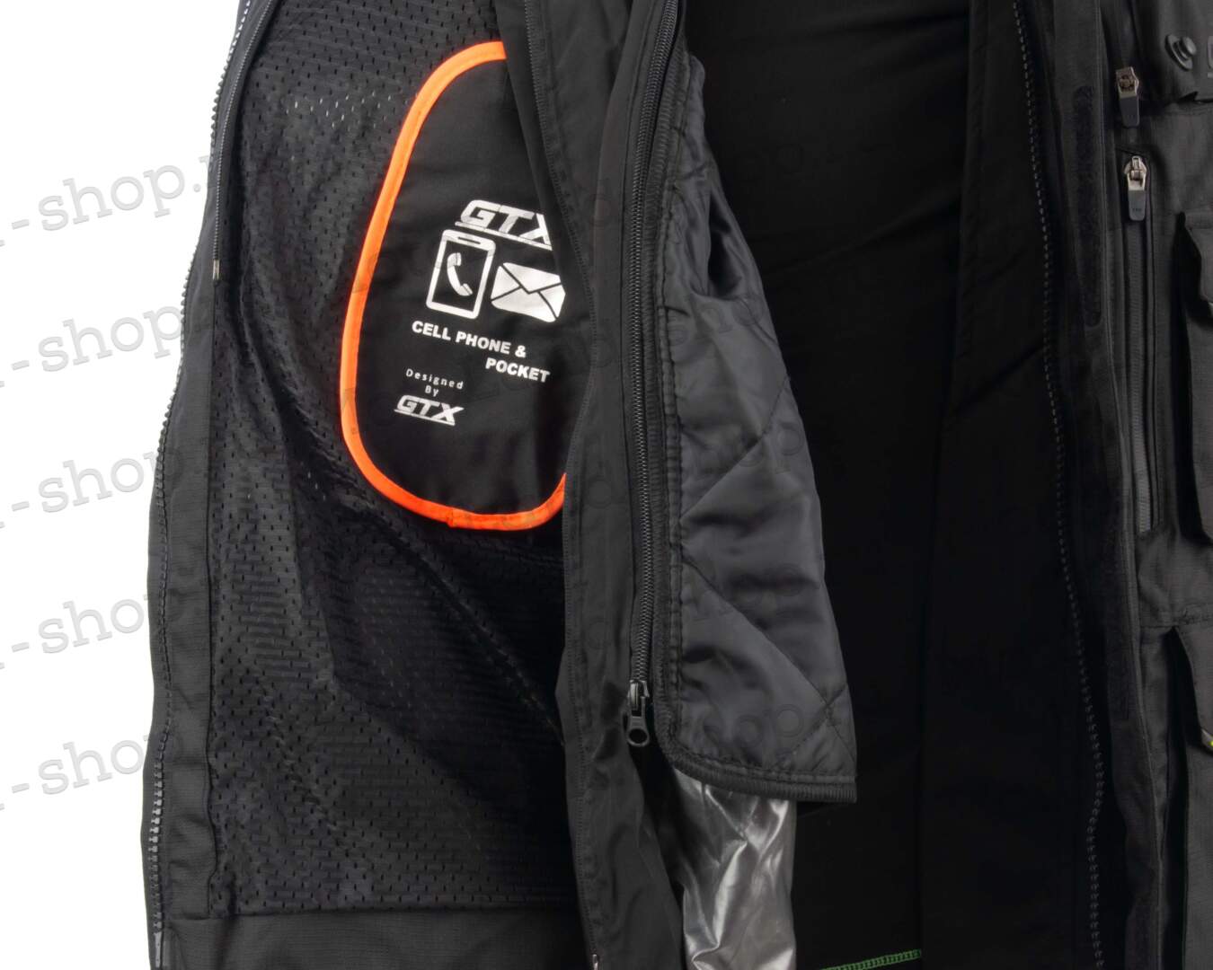 Куртка мотоциклетная (текстиль) женская GTX EJ-2402 BLACK (XL)