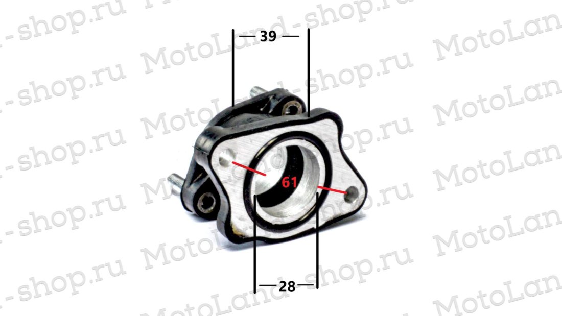 Патрубок впускной (металл) 156FMI (CB125D) 161FMJ (CB150D) 162FMJ (CG150D)