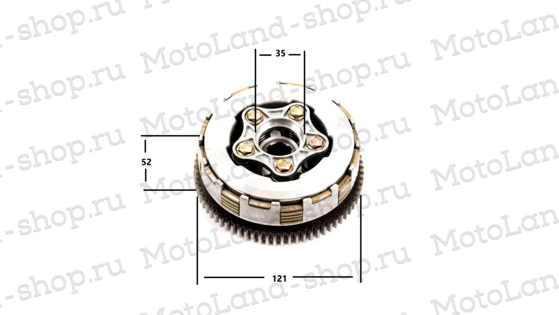 Барабан сцепления в сборе 164FML,170FMM (CBN200/CBB300)