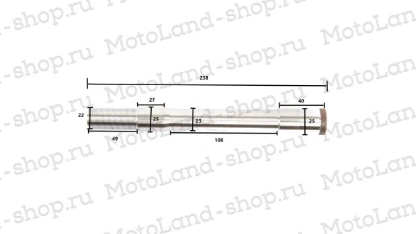 Вал рулевой TTR250 M22×50mm×232mm