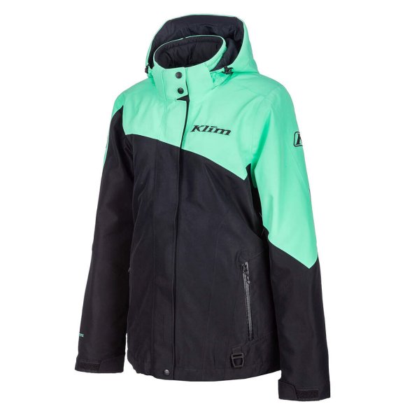 Куртка для снегохода (женская) KLIM ALLURE #4 black-green (текстиль) (S)