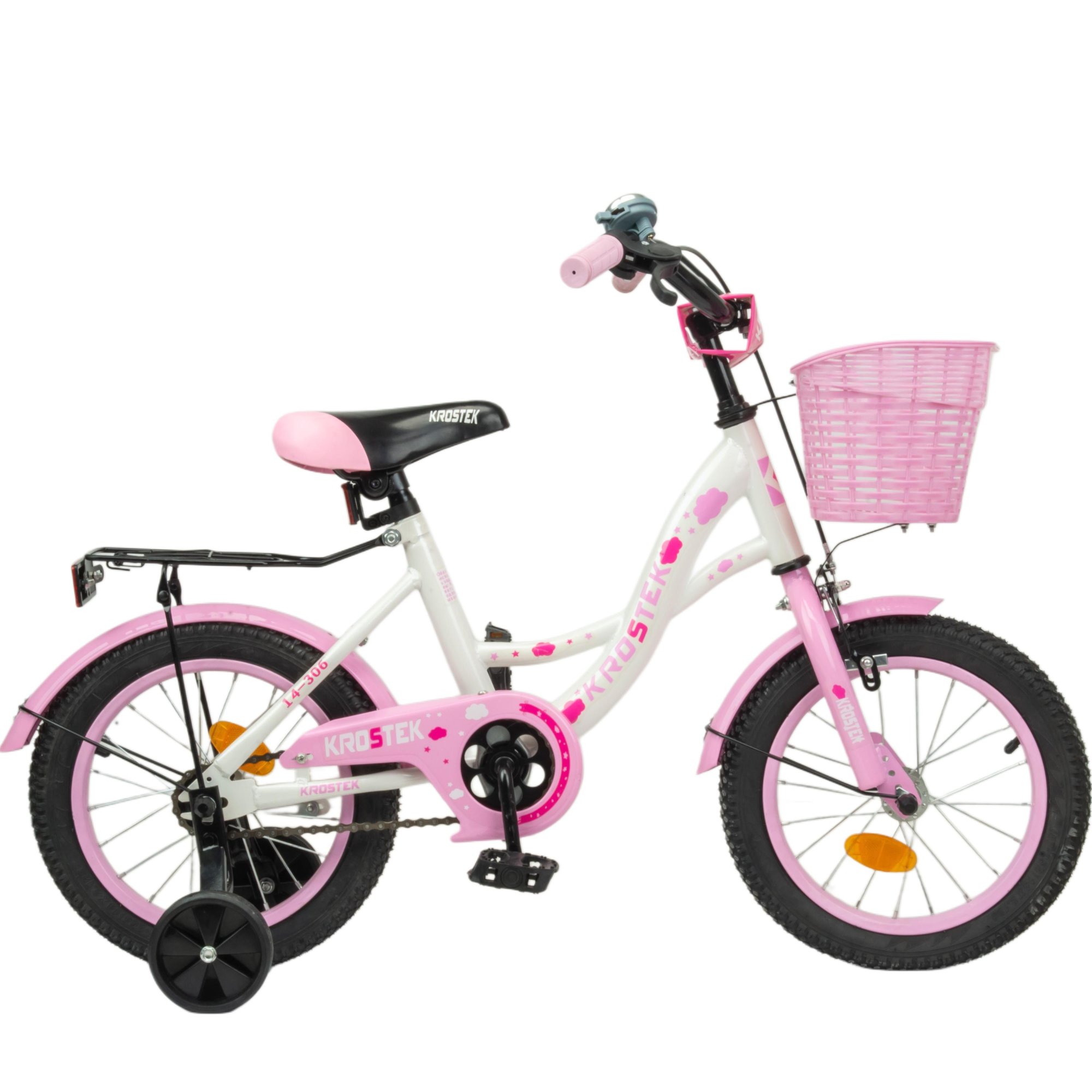 Велосипед 14" KROSTEK PLAY (розовый)