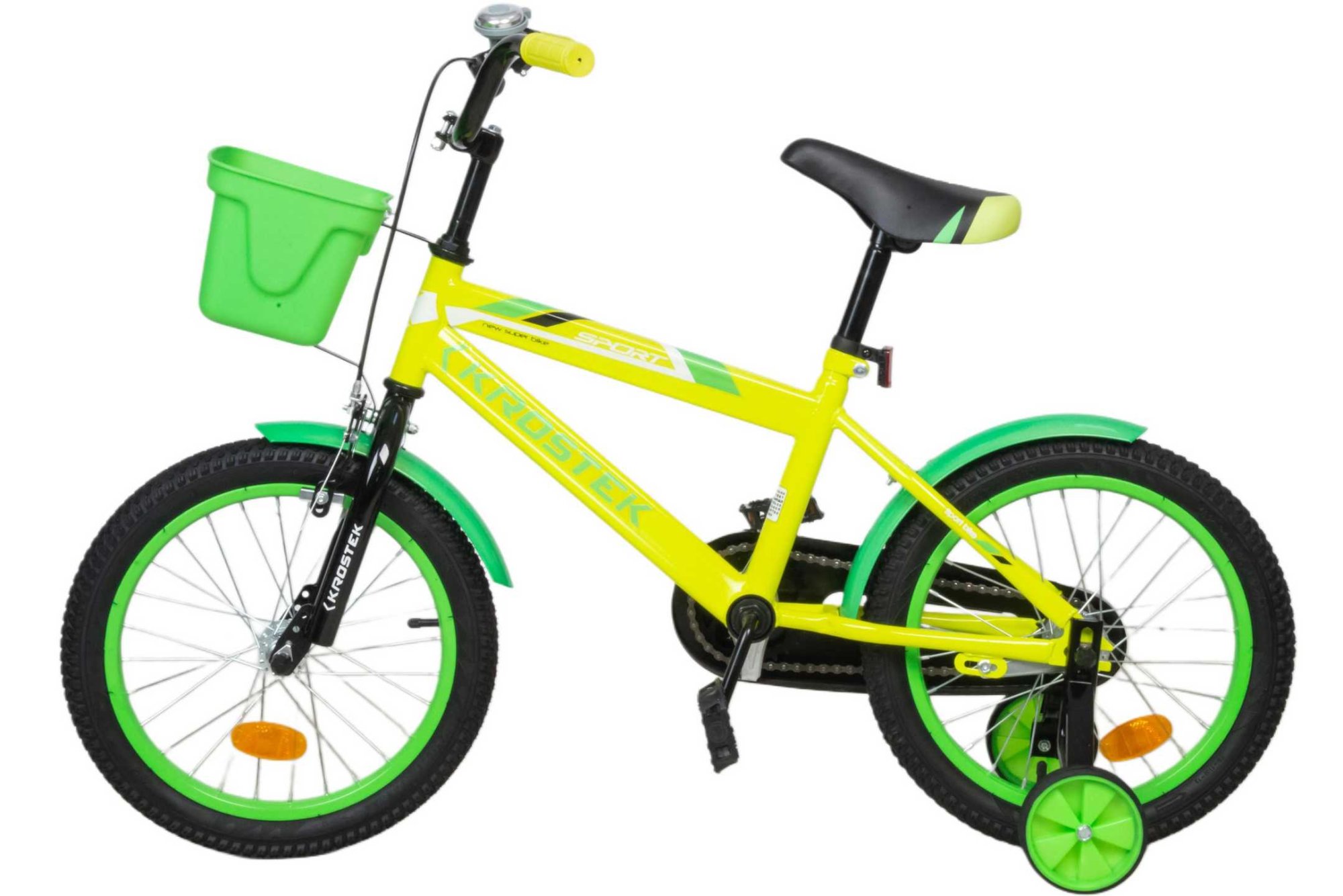 Велосипед 16" KROSTEK RALLY (желтый)