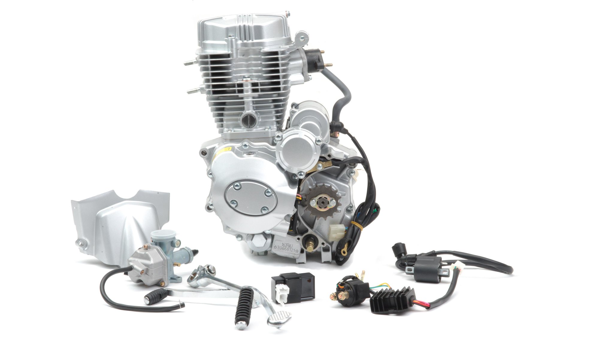 Двигатель 150см3 162FMJ CG150 (62x49,5)грм штанга, 5ск