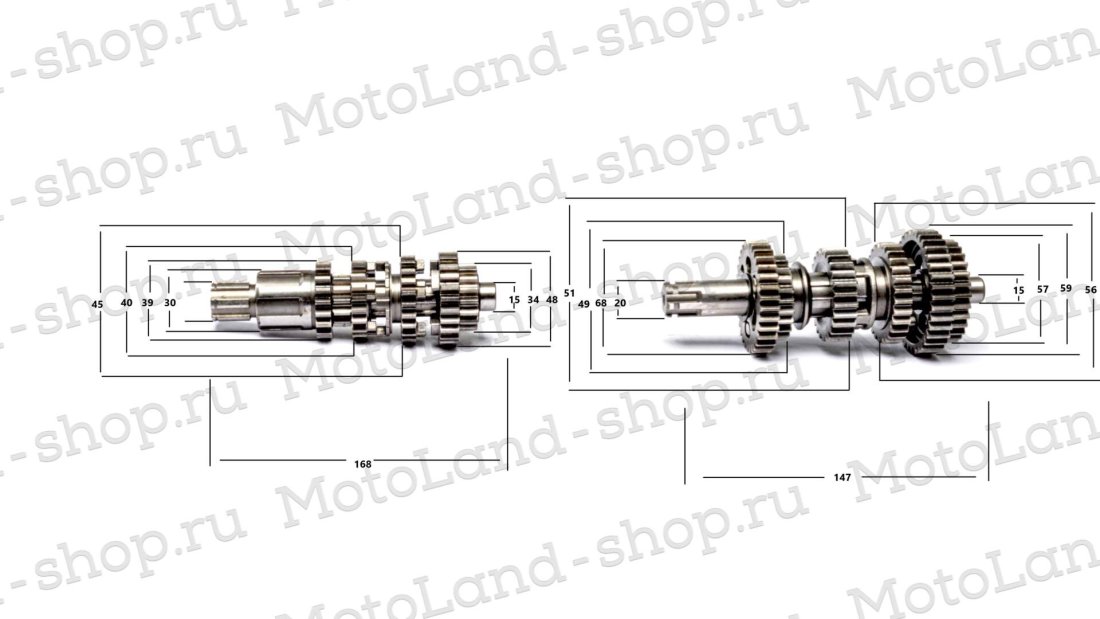 КПП в сборе 156FMI (CG125D)