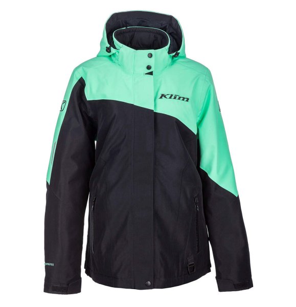 Куртка для снегохода (женская) KLIM ALLURE #4 black-green (текстиль) (S)