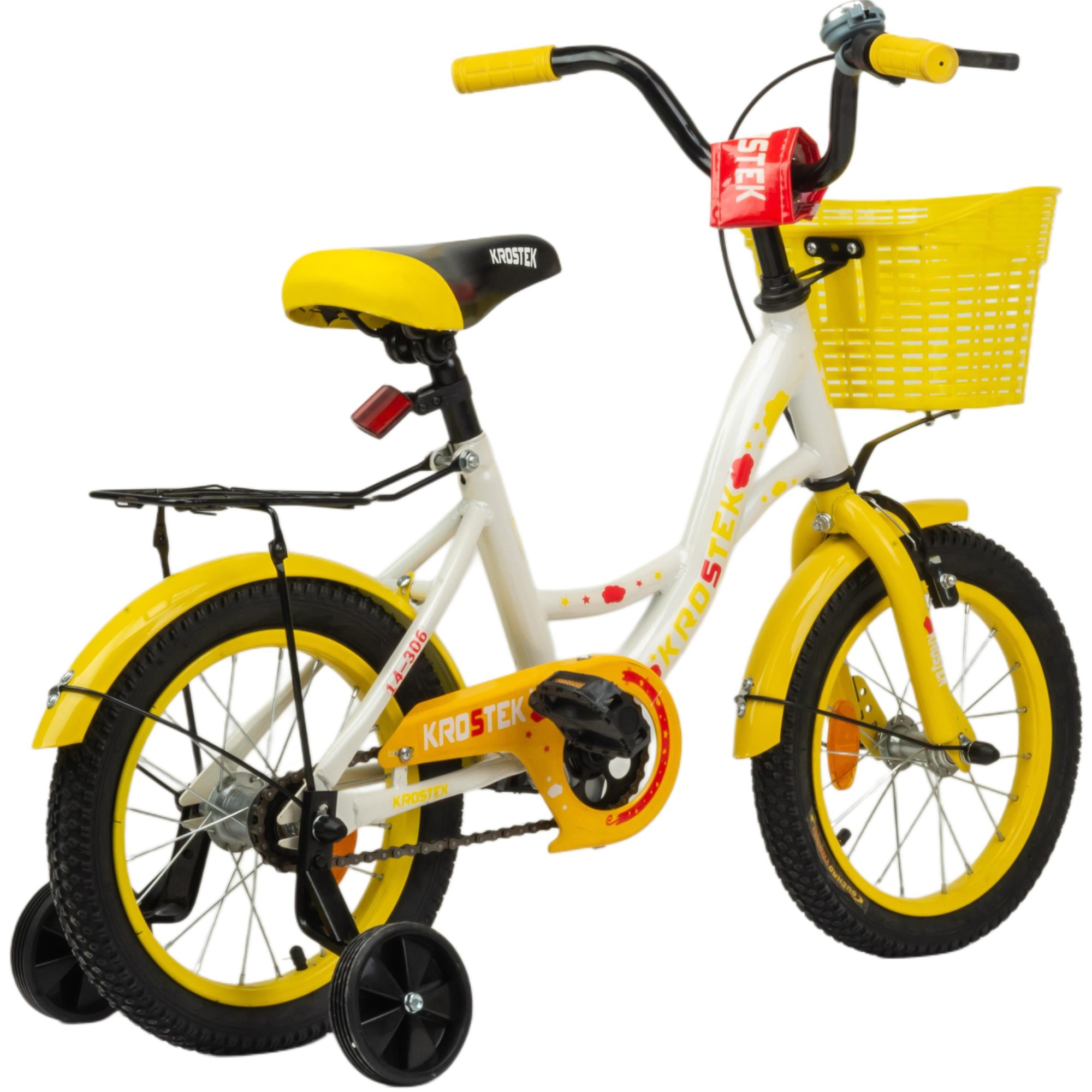 Велосипед 14" KROSTEK PLAY (рама 10") (желтый)