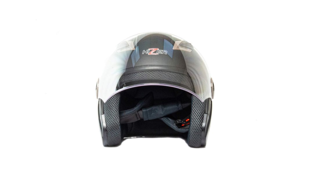 Шлем мото открытый HIZER 226 (L) matte-black