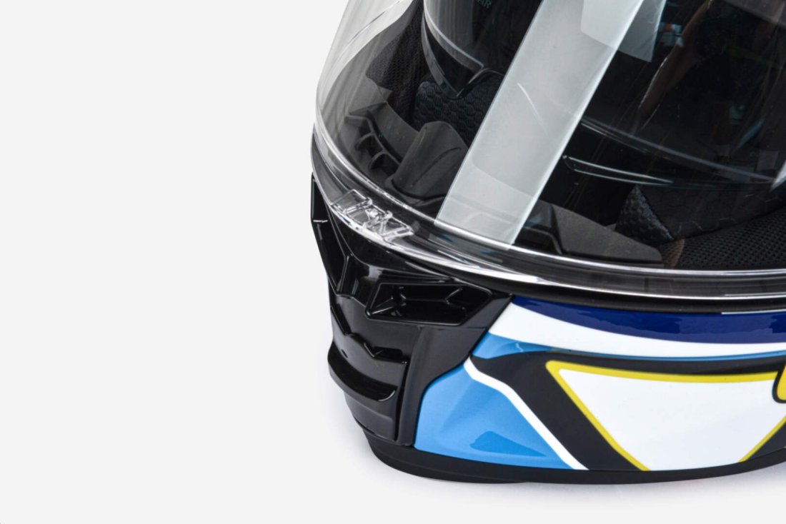 Шлем мото интеграл GTX 910SV #1 (L) BLUE-WHITE