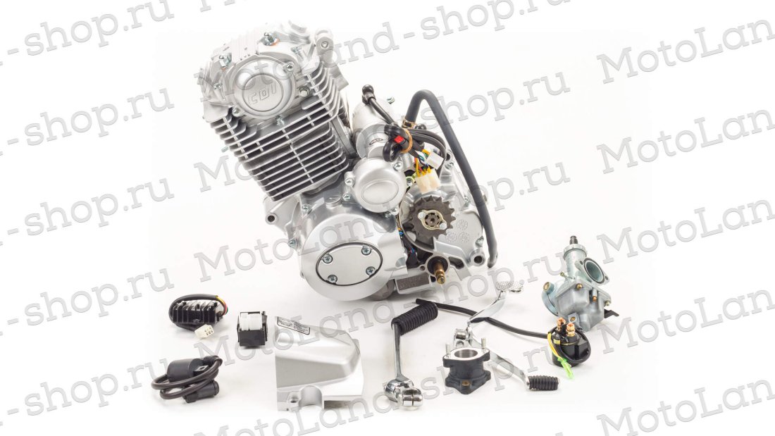 Двигатель 200см3 163FML CB200 (63,5x62,2) грм цепь, 5ск