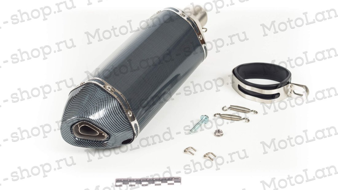 Глушитель AKRAPOVIC  #1 шестигранный карбон