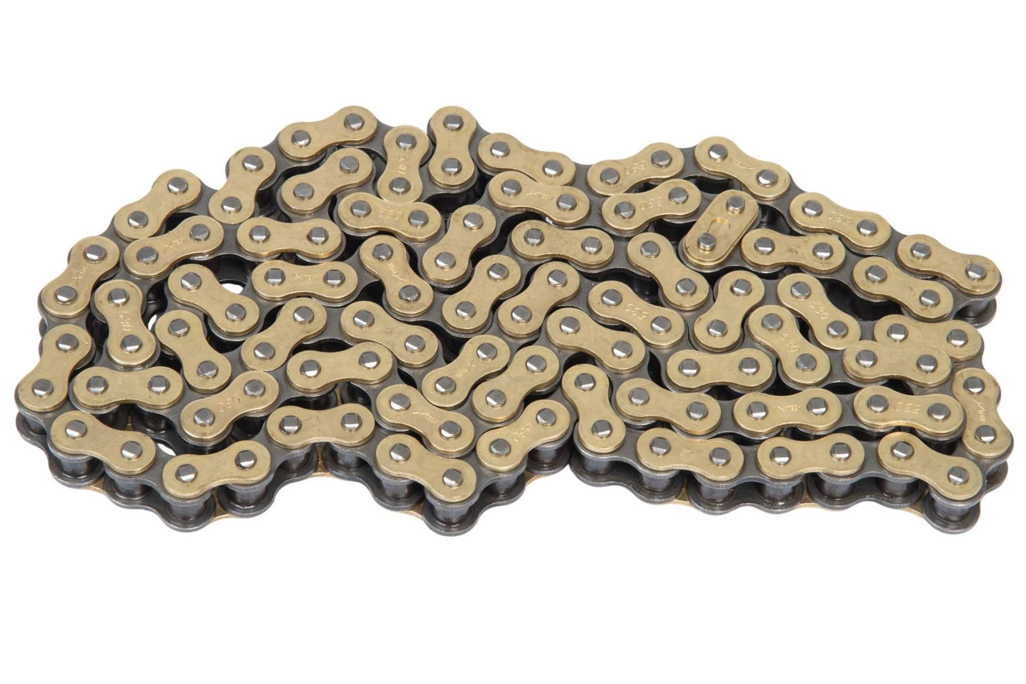 Цепь приводная 530 120L X-TECH золотая