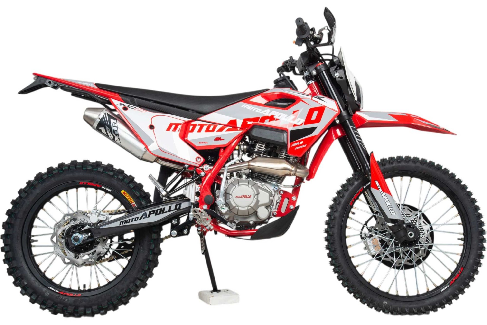 Мотоцикл Кросс Moto Apollo M3 300 (175FMM) красный 2026